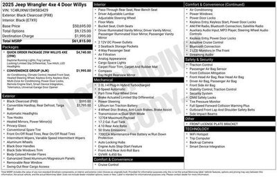 2025 Jeep Wrangler 4xe Willys