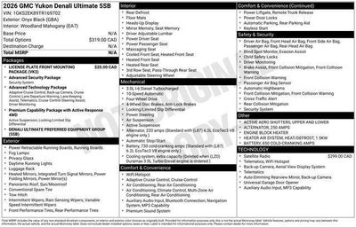 2026 GMC Yukon Denali Ultimate