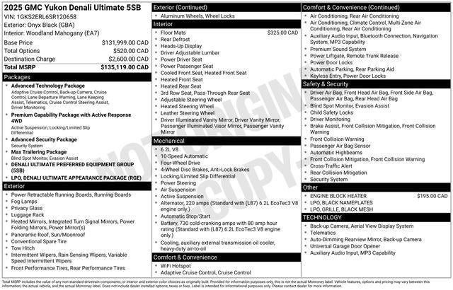 2025 GMC Yukon Denali Ultimate