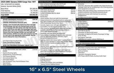 2025 GMC Savana Cargo Base