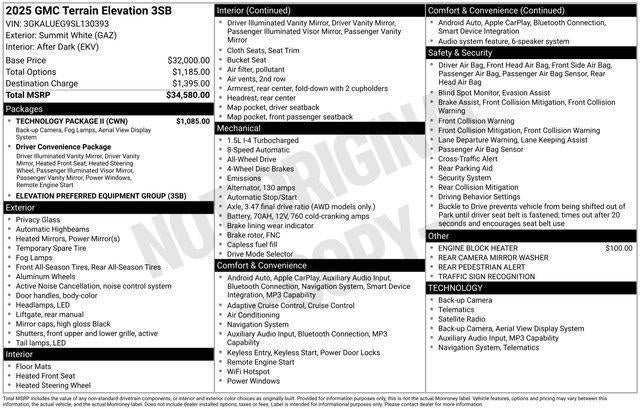 2025 GMC Terrain Elevation