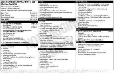 2026 GMC Sierra 1500 AT4