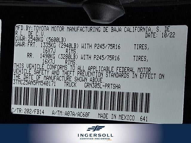 2023 Toyota Tacoma 4WD SR