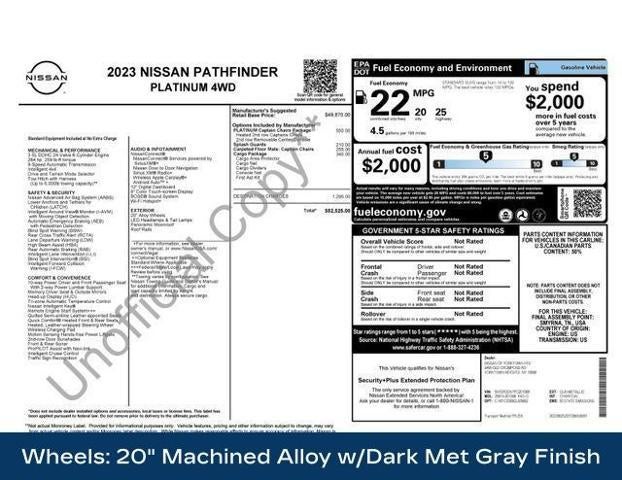 2023 Nissan Pathfinder Platinum