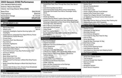 2023 Genesis GV60 Performance