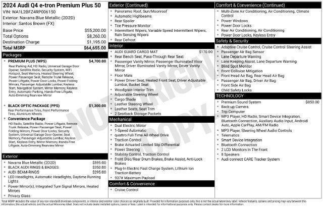 2024 Audi Q4 e-tron Premium Plus