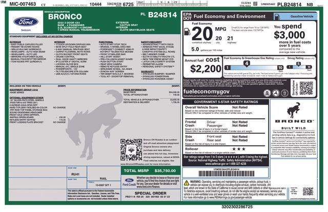 2023 Ford Bronco Base