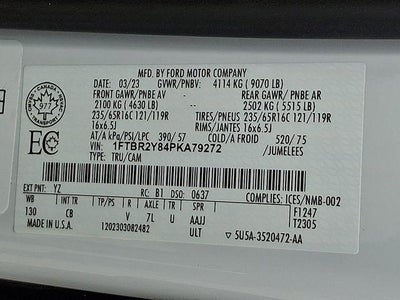 2023 Ford Transit Cargo Van Base