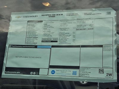 2025 Chevrolet Express Cutaway 3500 Base