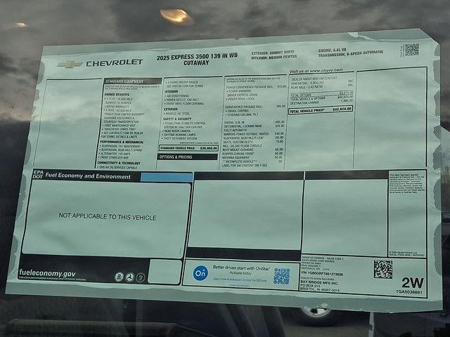 2025 Chevrolet Express Cutaway 3500 Base