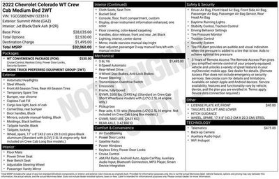 2022 Chevrolet Colorado WT