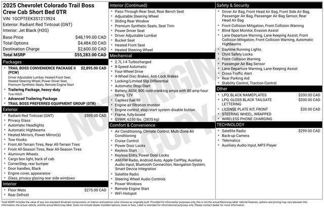 2025 Chevrolet Colorado Trail Boss
