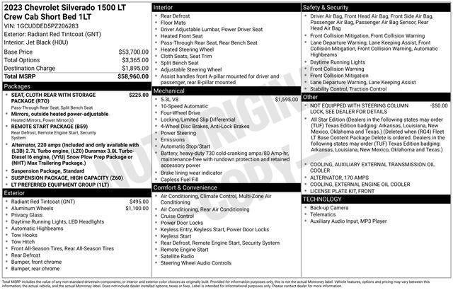 2023 Chevrolet Silverado 1500 LT