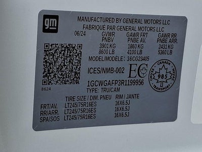 2024 Chevrolet Express Cargo 2500 Base