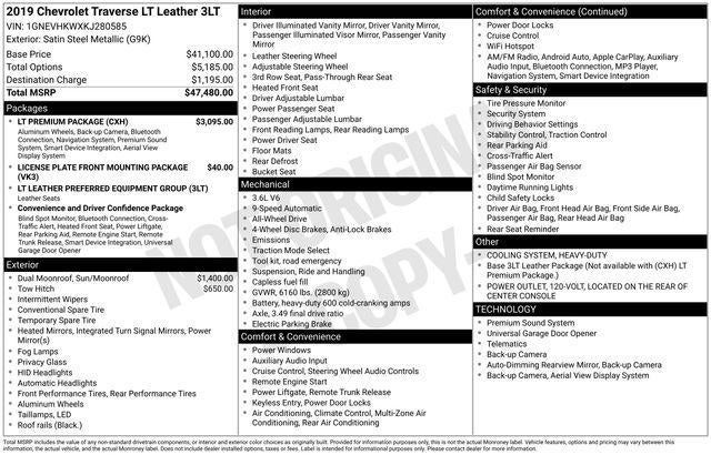 2019 Chevrolet Traverse LT Leather