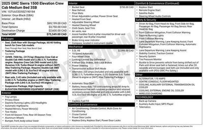 2025 GMC Sierra 1500 Elevation