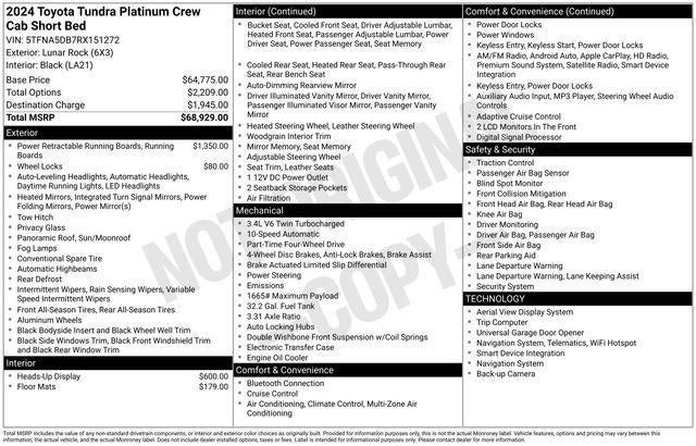 2024 Toyota Tundra Platinum