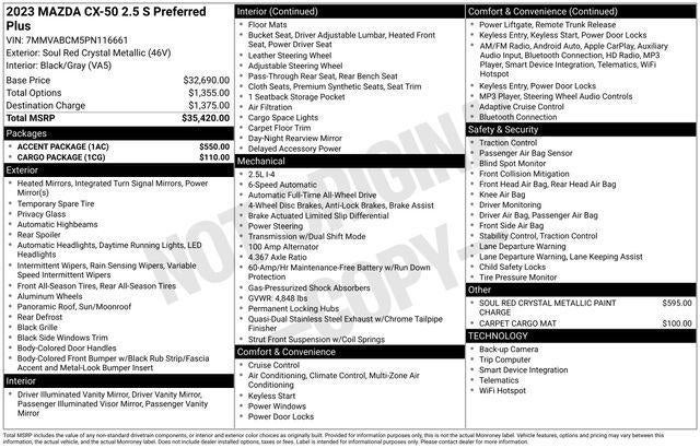 2023 Mazda Mazda CX-50 2.5 S Preferred Plus