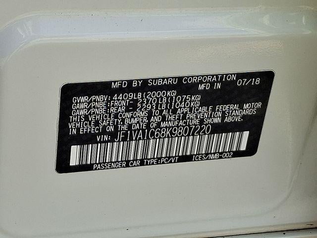 2019 Subaru WRX Premium