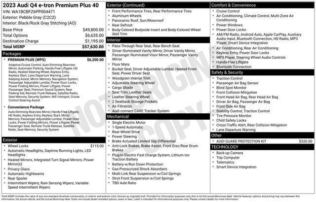2023 Audi Q4 e-tron Premium Plus 40 RWD