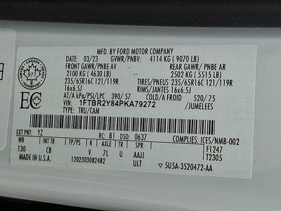 2023 Ford Transit Cargo Van Base