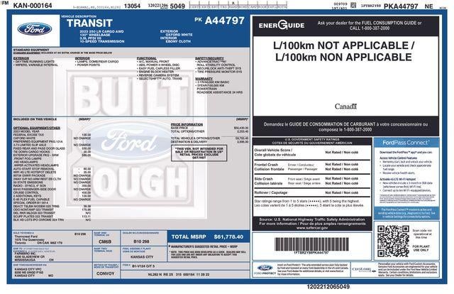 2023 Ford Transit Cargo Van Base
