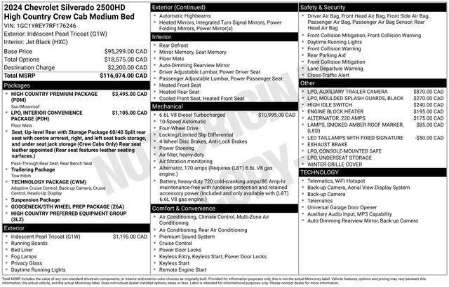 2024 Chevrolet Silverado 2500 HD High Country