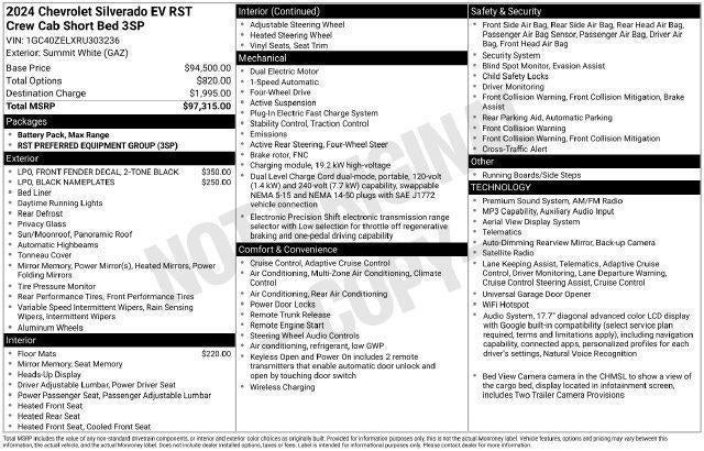2024 Chevrolet Silverado EV RST