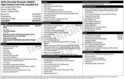 2025 Chevrolet Silverado 3500 HD High Country