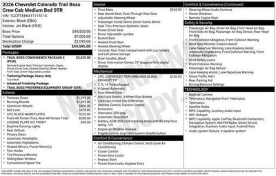 2026 Chevrolet Colorado Trail Boss
