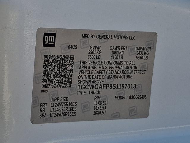 2025 Chevrolet Express Cargo Base