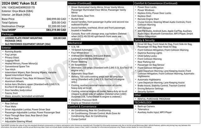 2024 GMC Yukon SLE
