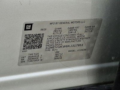 2019 Chevrolet Traverse LT Cloth