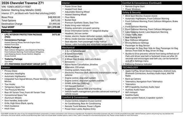 2026 Chevrolet Traverse Z71