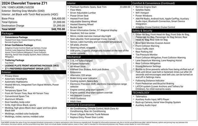 2024 Chevrolet Traverse Z71