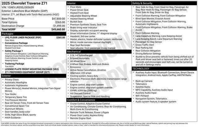2025 Chevrolet Traverse Z71
