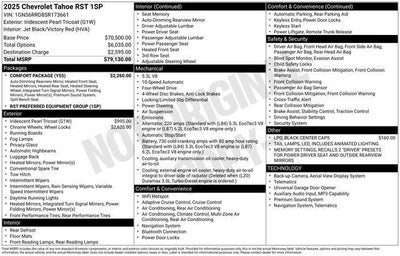 2025 Chevrolet Tahoe RST