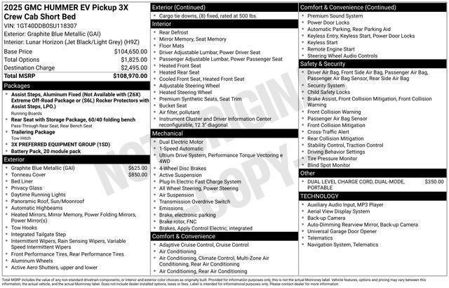 2025 GMC HUMMER EV Pickup 3X