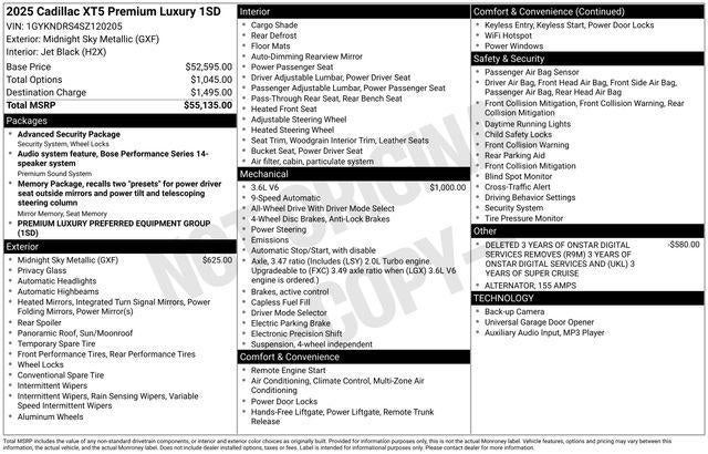 2025 Cadillac XT5 Premium Luxury