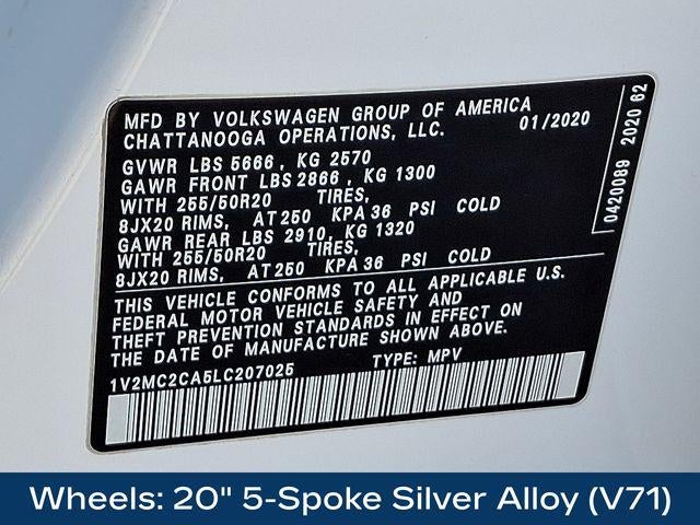 2020 Volkswagen Atlas Cross Sport 2.0T SEL