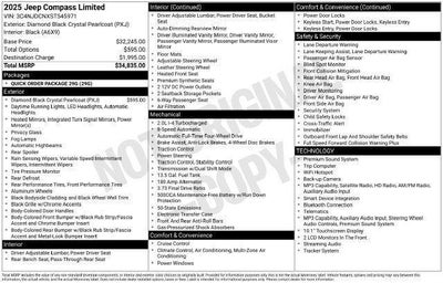 2025 Jeep Compass Limited
