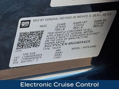 2022 Chevrolet Silverado 1500 Custom Trail Boss