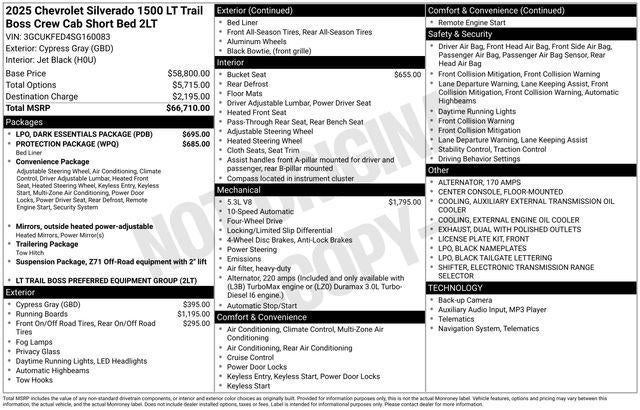 2025 Chevrolet Silverado 1500 LT Trail Boss
