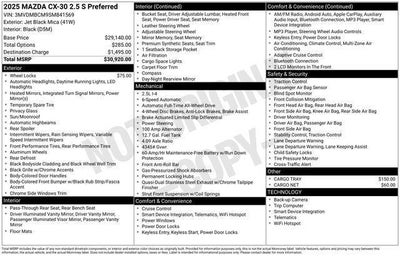2025 Mazda Mazda CX-30 2.5 S Preferred Package
