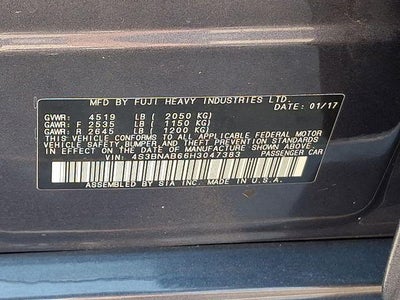 2017 Subaru Legacy Base