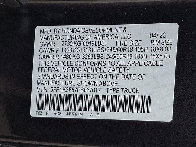 2023 Honda Ridgeline RTL
