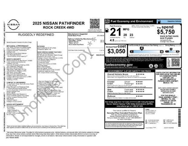 2025 Nissan Pathfinder Rock Creek 4WD