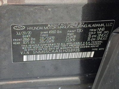 2020 Hyundai Santa Fe Limited 2.0T