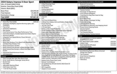 2024 Subaru Impreza Sport 5-Door