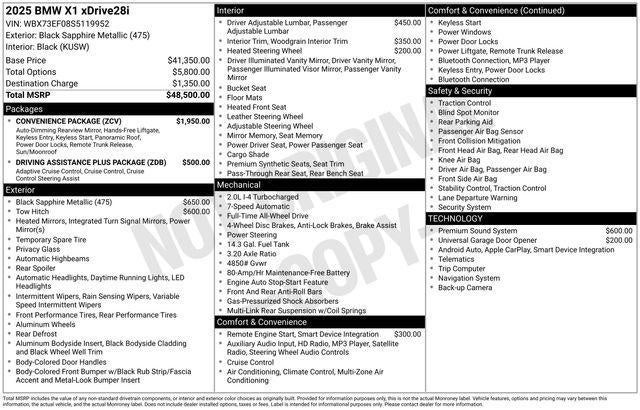 2025 BMW X1 xDrive28i